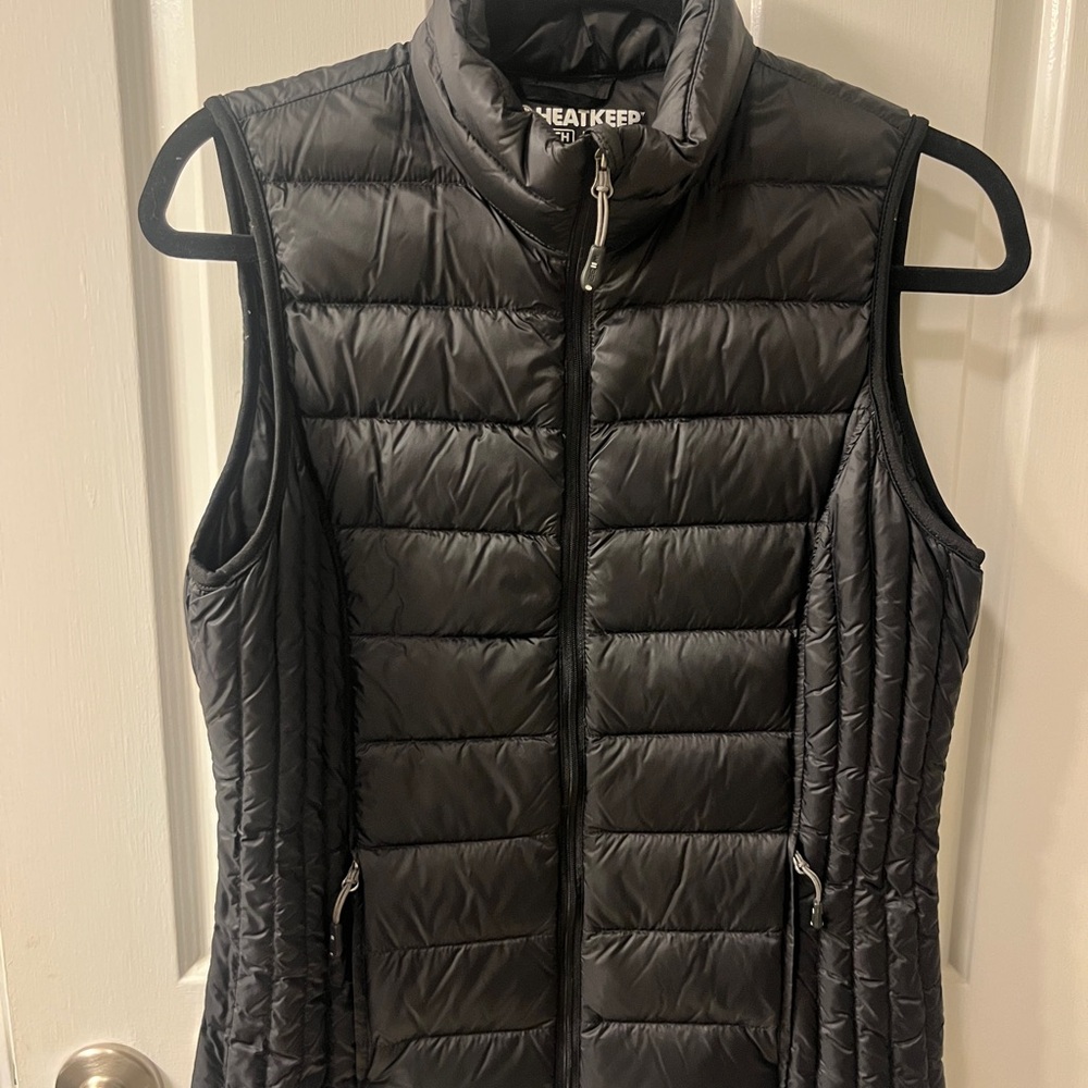 Women's Black Puffer Vest size small